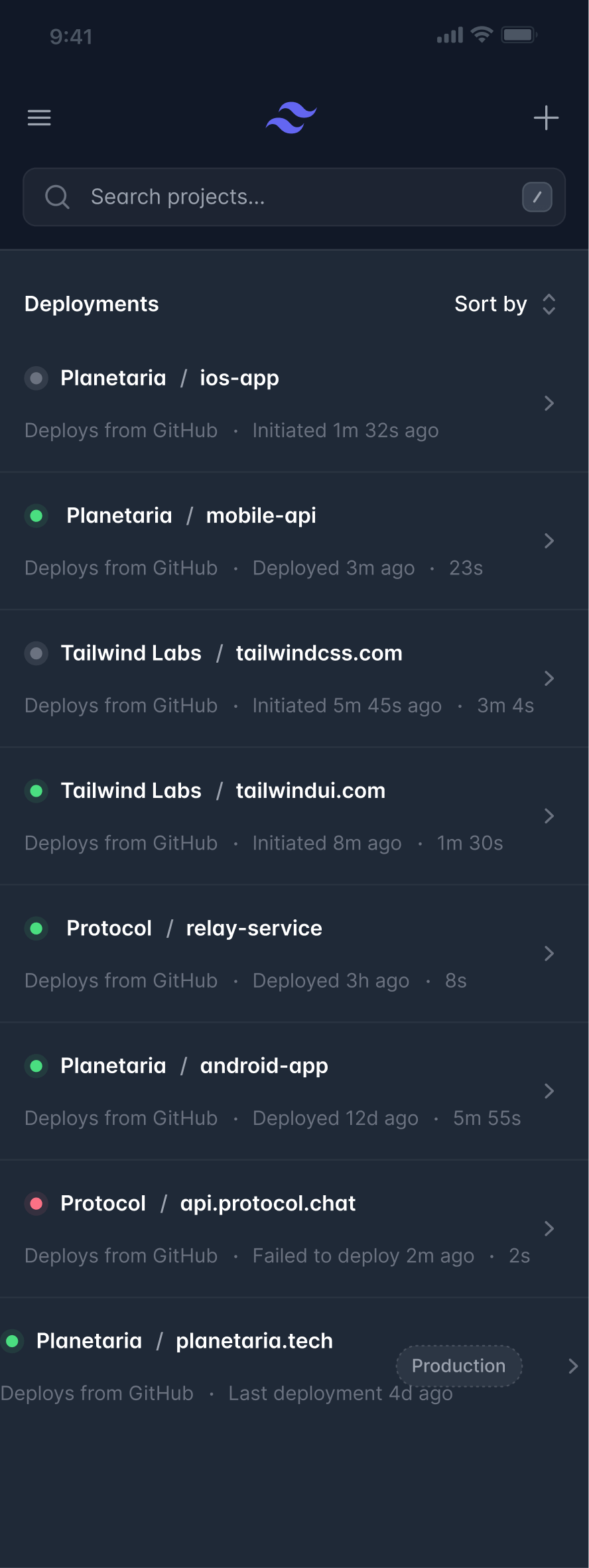 Podgląd strony na telefonie